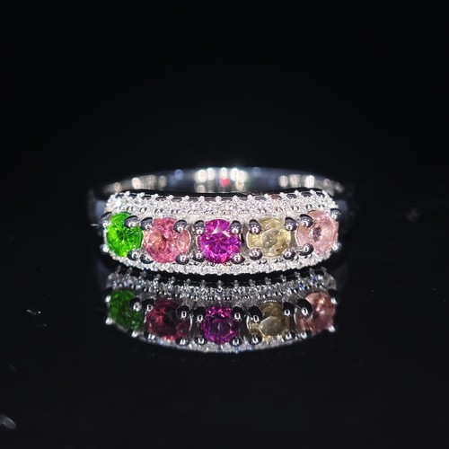 Anello tondo tourmarine - tondo,