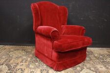 Splendida poltrona / armchair / tessuto velluto rosso / nuova da esposizione