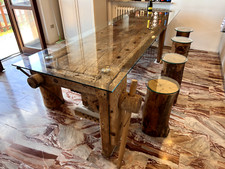 Tavolo Legno Antico da Falegname  morse Italia Fine 500 -600 famiglia Malatesta