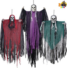 Set 3 scheletri Halloween da