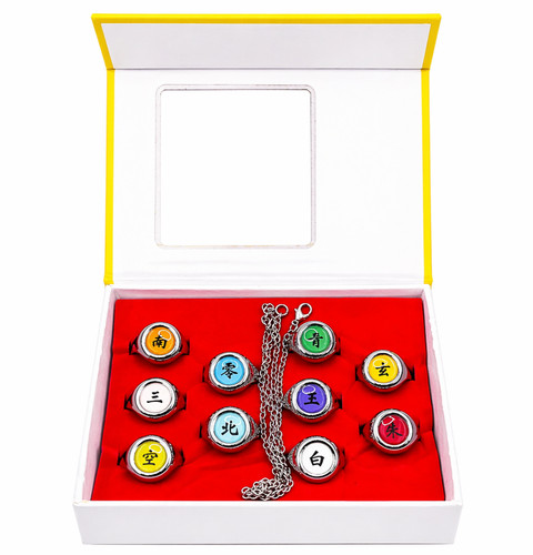 Naruto akatsuki set anelli - naruto,