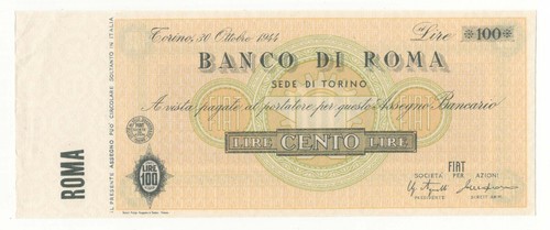 Assegno taglio fisso 100 - a,