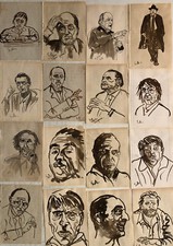  16  Vecchi disegni a china su