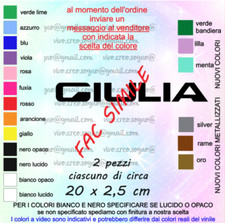 ADESIVI 2 PEZZI SCRITTA GIULIA