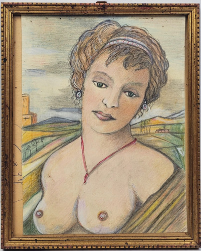 Disegno dipinto contemporaneo - disegno,