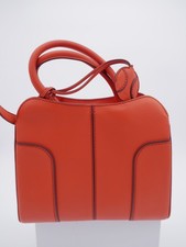 Borsa TOD'S originale in vera pelle arancione medio - borsetta NOS
