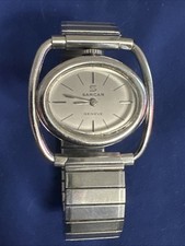 Orologio Vintage Sarcar Geneve Stile Unico Automatico Non Funzionante Argento