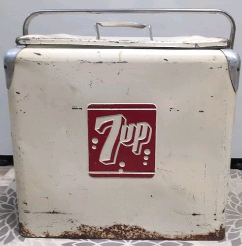 Frigorifero vintage 7up metal - frigorifero,