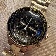 Popolare SEIKO Chronograph Flight Master SNA414P1 7T62-0EB0 Quarzo fuori stampa