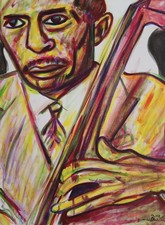 LARRY RIDLEY BASS JAZZ DIPINTO