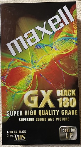 Videocassetta vhs maxell - videocassetta, gx