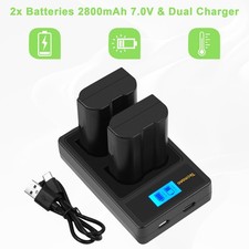 2x Batteria 2800mAh EN-EL15