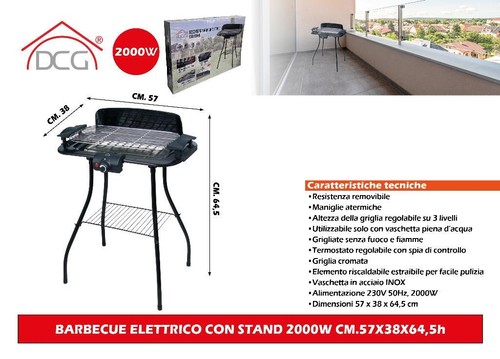 Dcg bqs2497 griglia barbecue - bqs2497,
