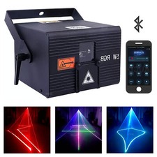 IOS Android App Edit Telecomando 5W RGB iLDA DMX DJ Show Stage Proiettore Luci Laser