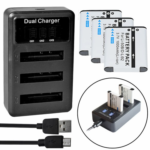 Batteria caricabatterie - 3x,