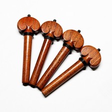 1 set pioli violino pernambuco stile cuore anello ebano collare legno naturale punti