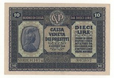 10  LIRE BUONO DI CASSA VENETA