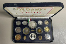 Italia 2000 Serie Divisionale Proof (12 Valori) Set Zecca "Giordano Bruno"