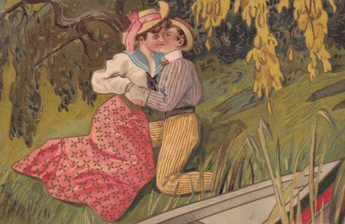 Cartolina romantica coppia