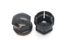 COPRI DADI RUOTA PER VOLVO V60 V90 XC90 S90 XC60 XC40 S60 TAPPI BULLONI NERO x4