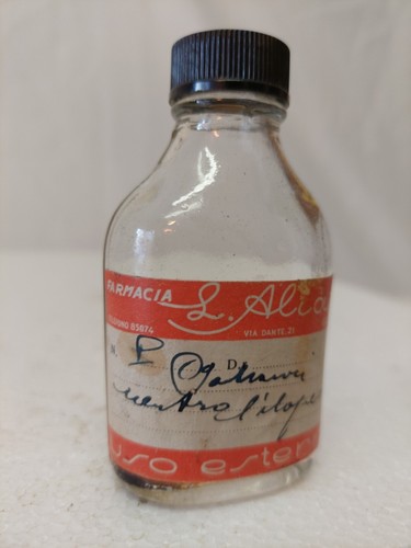 Vecchia boccetta farmacia - boccetta,