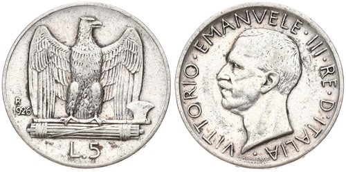 Italia lire 1926 1935 - italia, 5