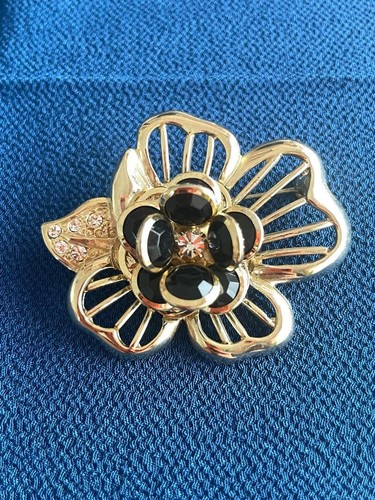 Spilla vintage con fiori - ,