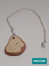 Collana Artigianale con Ciondolo Charm In Ceramica Di Mare - Sea Pottery Sicily