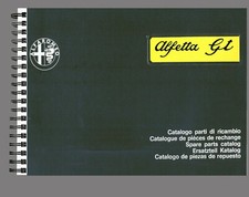 CATALOGO RICAMBI ALFA ROMEO ALFETTA GT RISTAMPA CARTA LIBRO PIÙ ALTO INGLESE ...