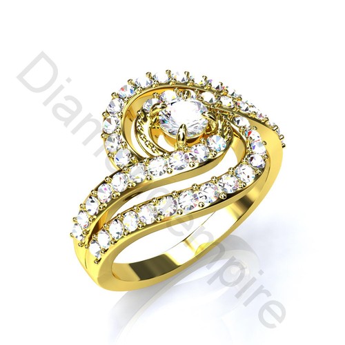 Donna anello zirconi bianco - donna,