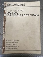 DUCATI 888 strada, sp5, SPO SHOP MANUAL, officina libro, Manuale d'officina, ORI
