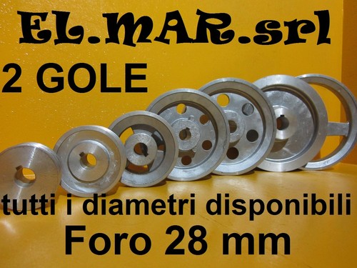 Puleggia foro 2 gole - puleggia,