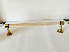 BAGNO  CAPROTTI ERMANNO P.SALVIETTE PORTA SALVIETTE ASCIUGAMANI OTTONE VETRO