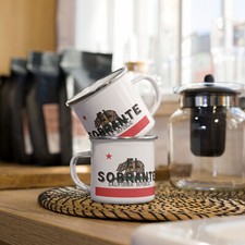 Tazza smaltata bandiera