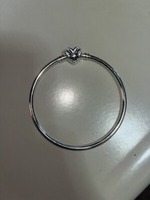 ? Bracciale Pandora Originale Argento  Chiusura Cuore Con Farfalla