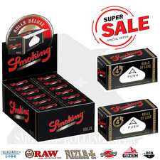 Cartine Smoking Deluxe Rolls King Size Slim lunghe De luxe 12 Rotoli