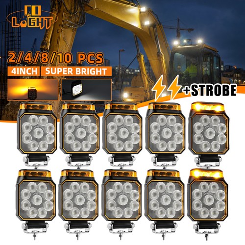 Luci lavoro led strobo - 4", +