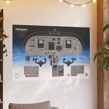 Poster quadro strumenti cabina