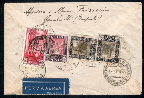 Storia postale colonie - postale, libia