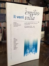 EMILIO VILLA - IL VERRI N. 7-8  1998 - SPECIALE SU EMILIO VILLA
