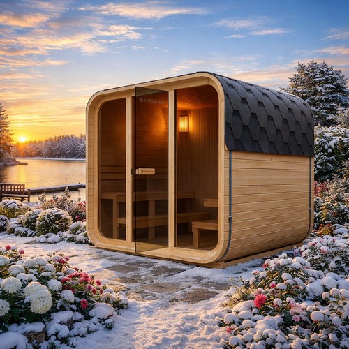 Sauna cubica esterno - sauna,