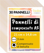 30 X A5 Compensato Pannelli