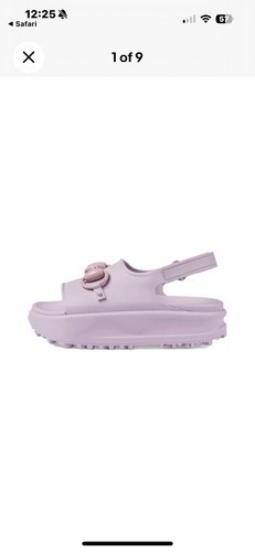Nib gucci rubber sandals talc - nib,