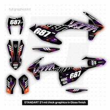 Kit Grafica Adatto KTM EXC EXC-F XC-W 125 250 350 450 500 2017 2018 2019 Decalcomanie