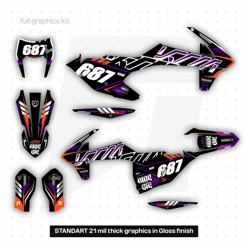 Kit grafica adatto ktm exc - kit,