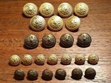 24 Bottoni militari dorati diverse dimensioni - Bomisa e Turco