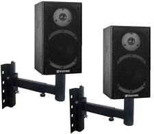 CASSE ACUSTICHE DA PARETE MONITOR STUDIO HIFI STEREO + SUPPORTI MURO