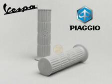 Coppia manopole grigie logo Piaggio Vespa PE PX 125 150 200 RALLY SUPER SPRINT