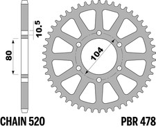CORONA ACCIAIO C45 50 DENTI