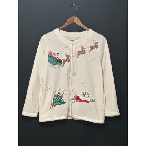 Felpa vintage bon worth - bon, natale